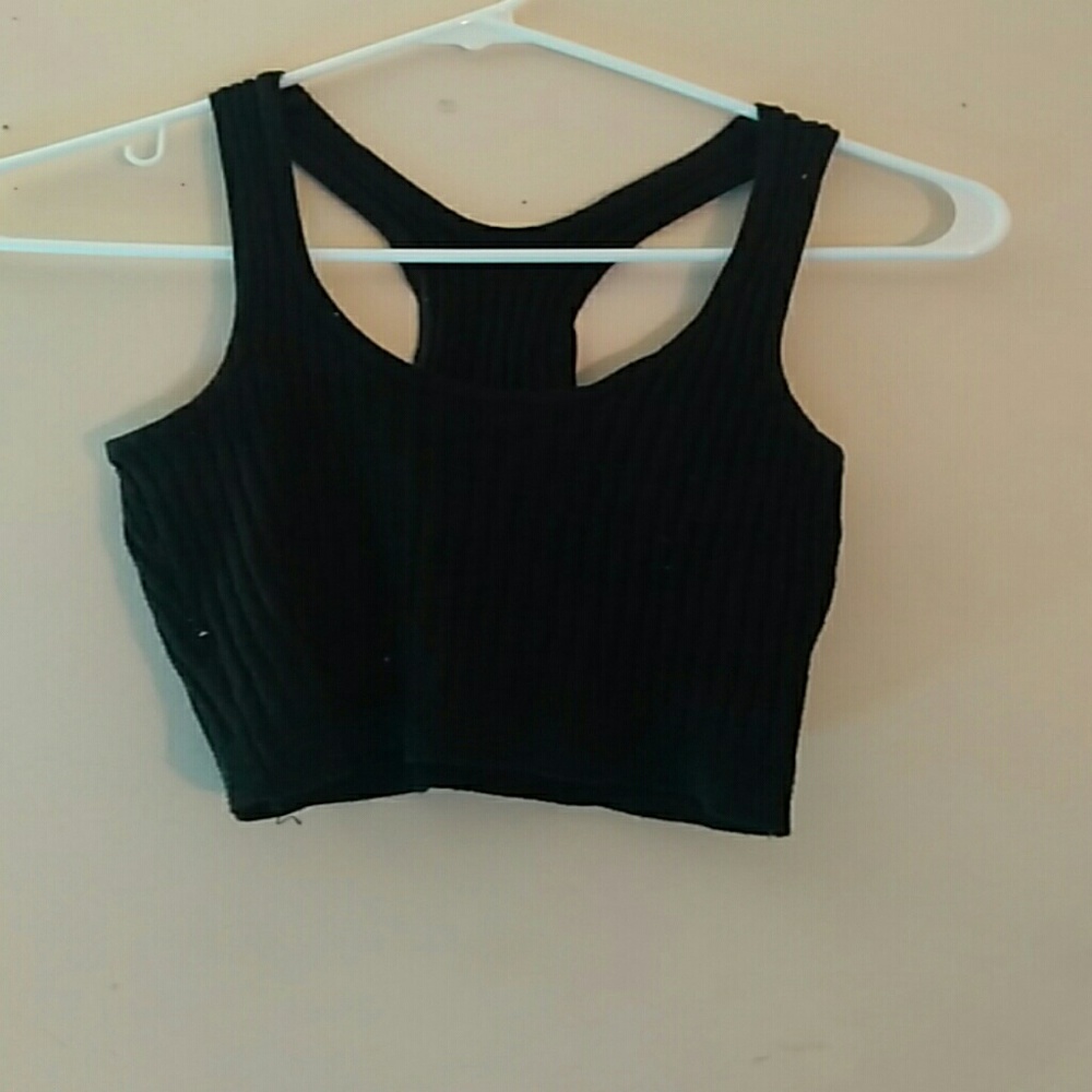 Black crop top