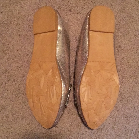 Lily Vanity Gold Wedding Flats - Picture 3 of 4