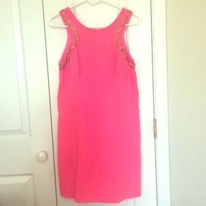 Pink beaded Shift dress