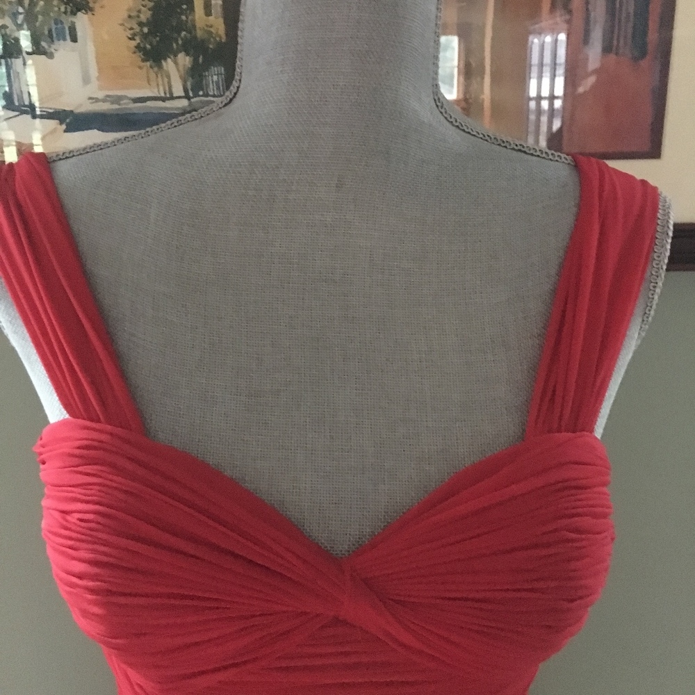 Red Roused Cocktail Dress - Picture 2 of 4