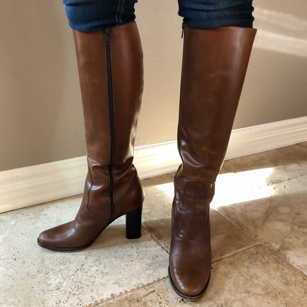 Cole Haan Heeled Riding Boots - made in Italy