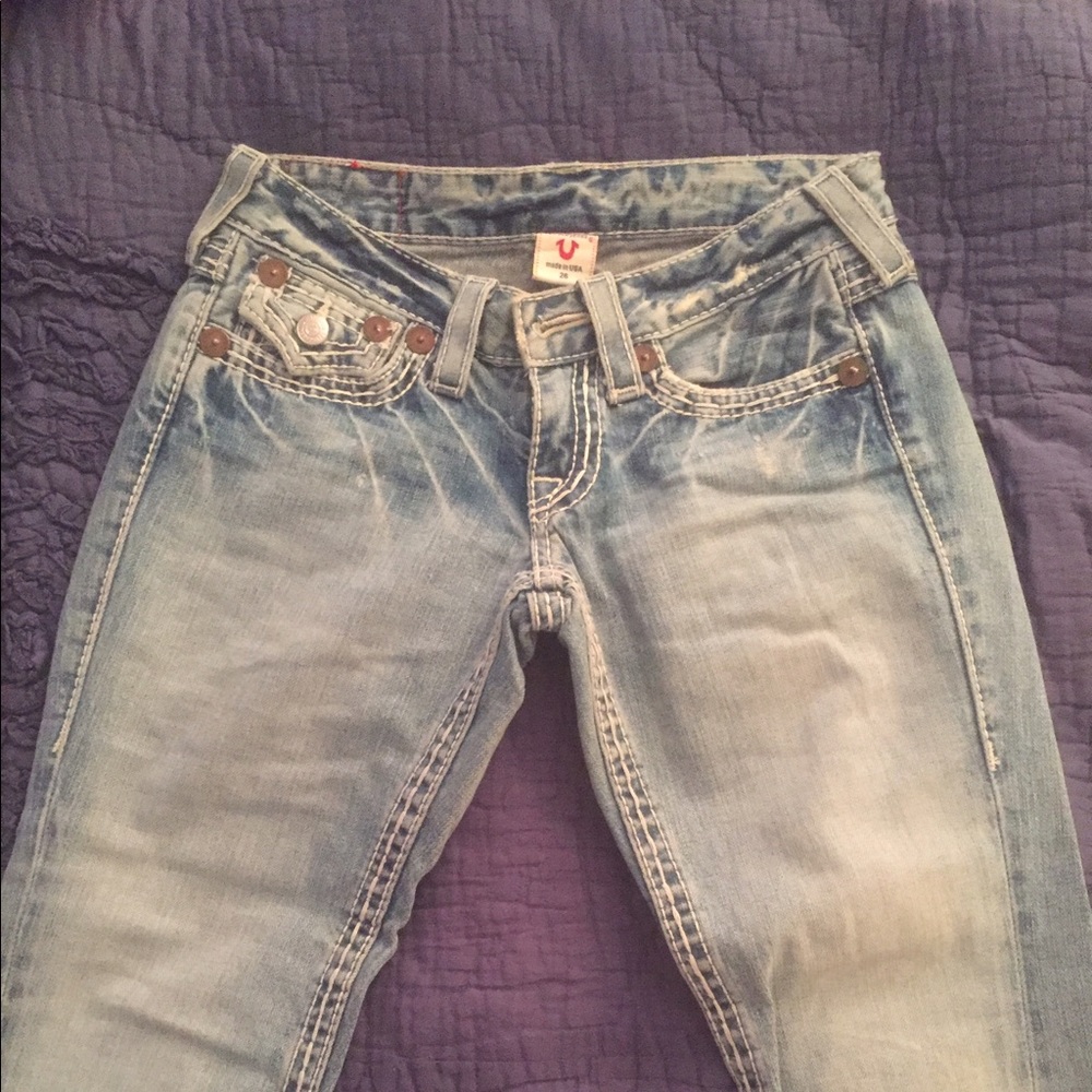 True Religion flare jeans, size 26
