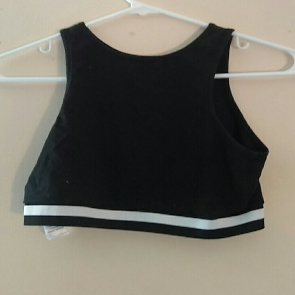 Black crop top