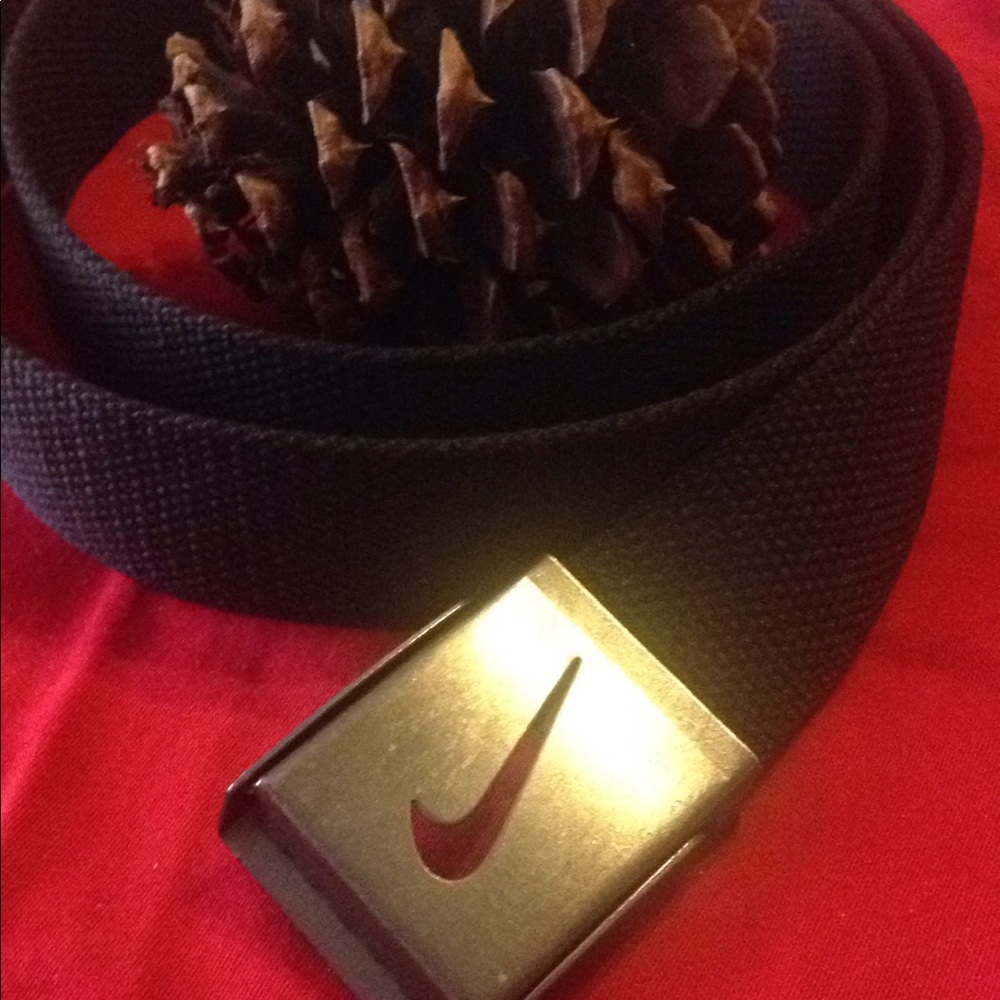 Black Nike Belt Canvas