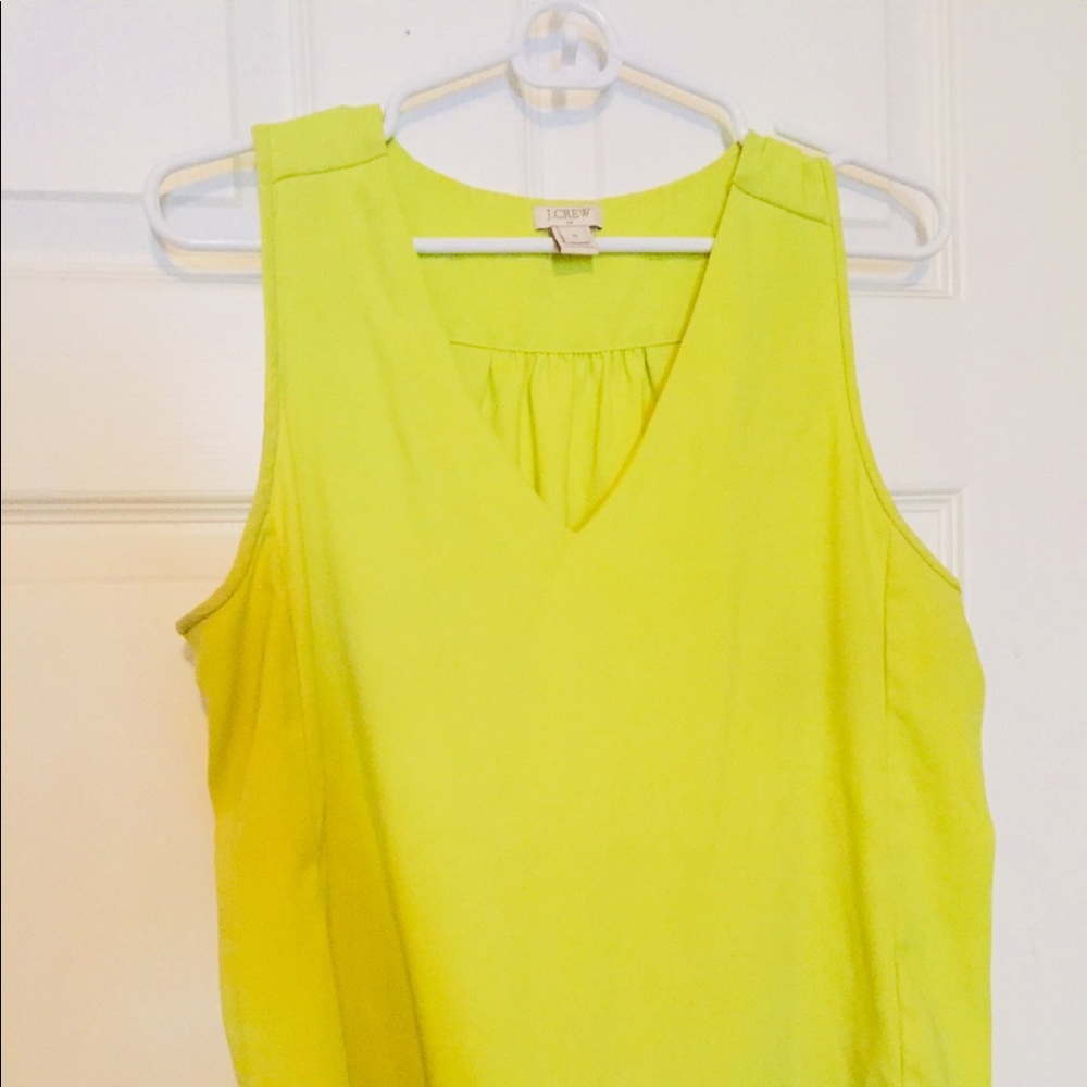 J Crew sleeveless yellow top
