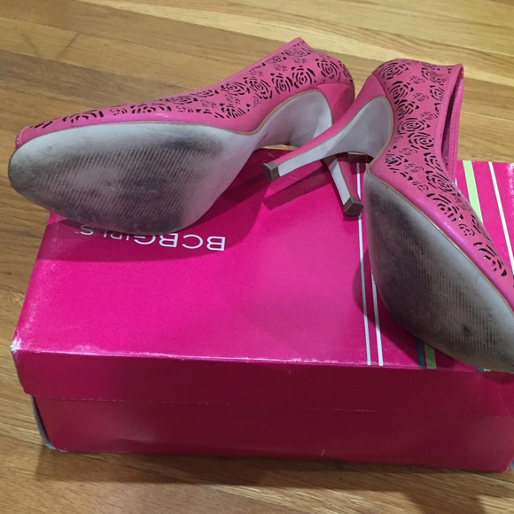BCBG Heels size 9 1/2 worn once Pink - Picture 4 of 6