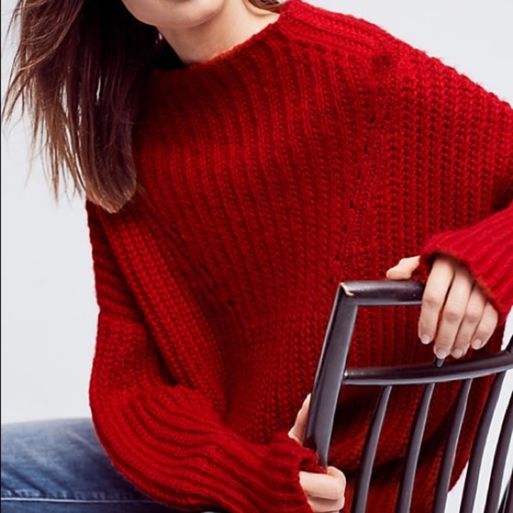 NWOT Anthropologie Mock Neck Sweater