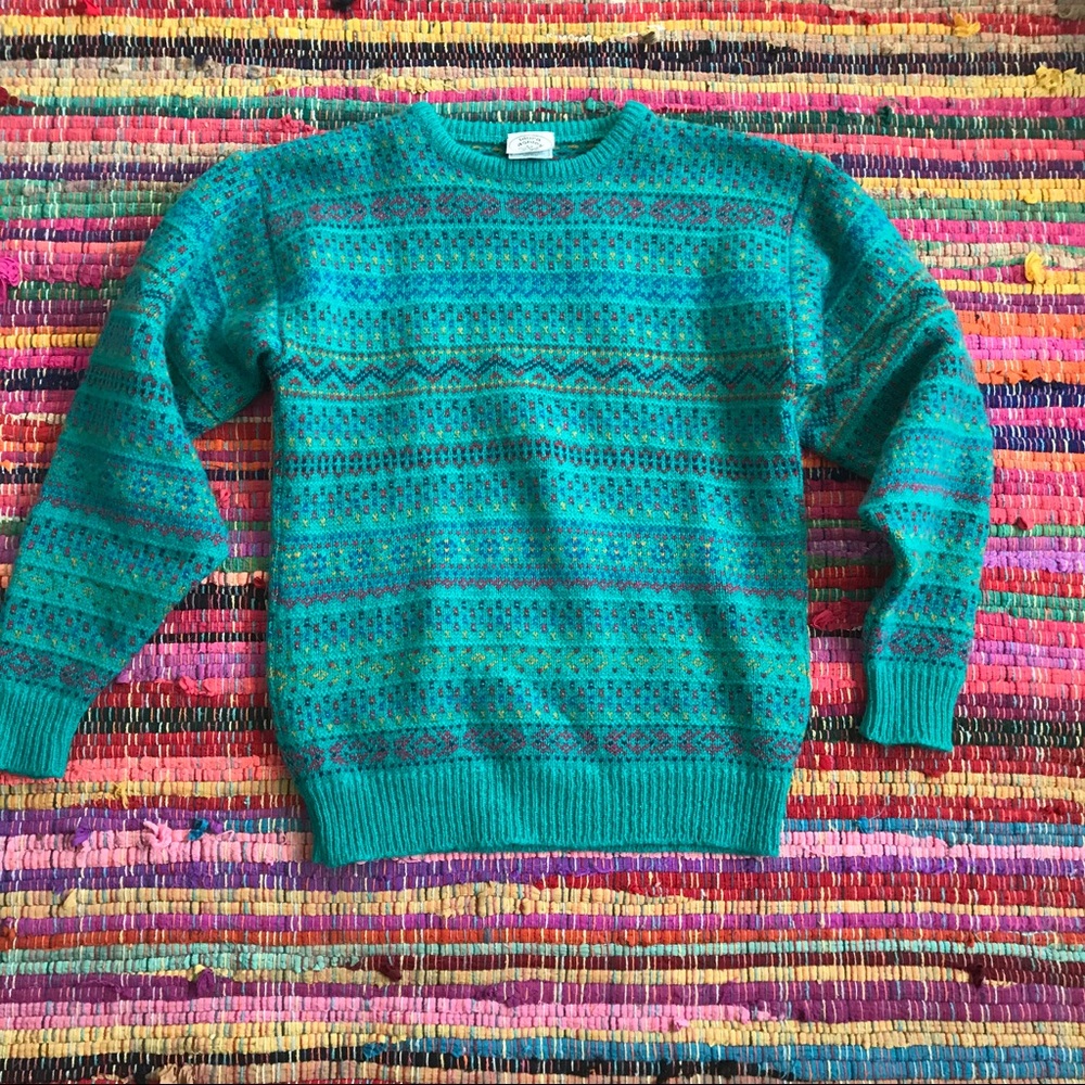 Vintage Laura Ashley wool OS sweater