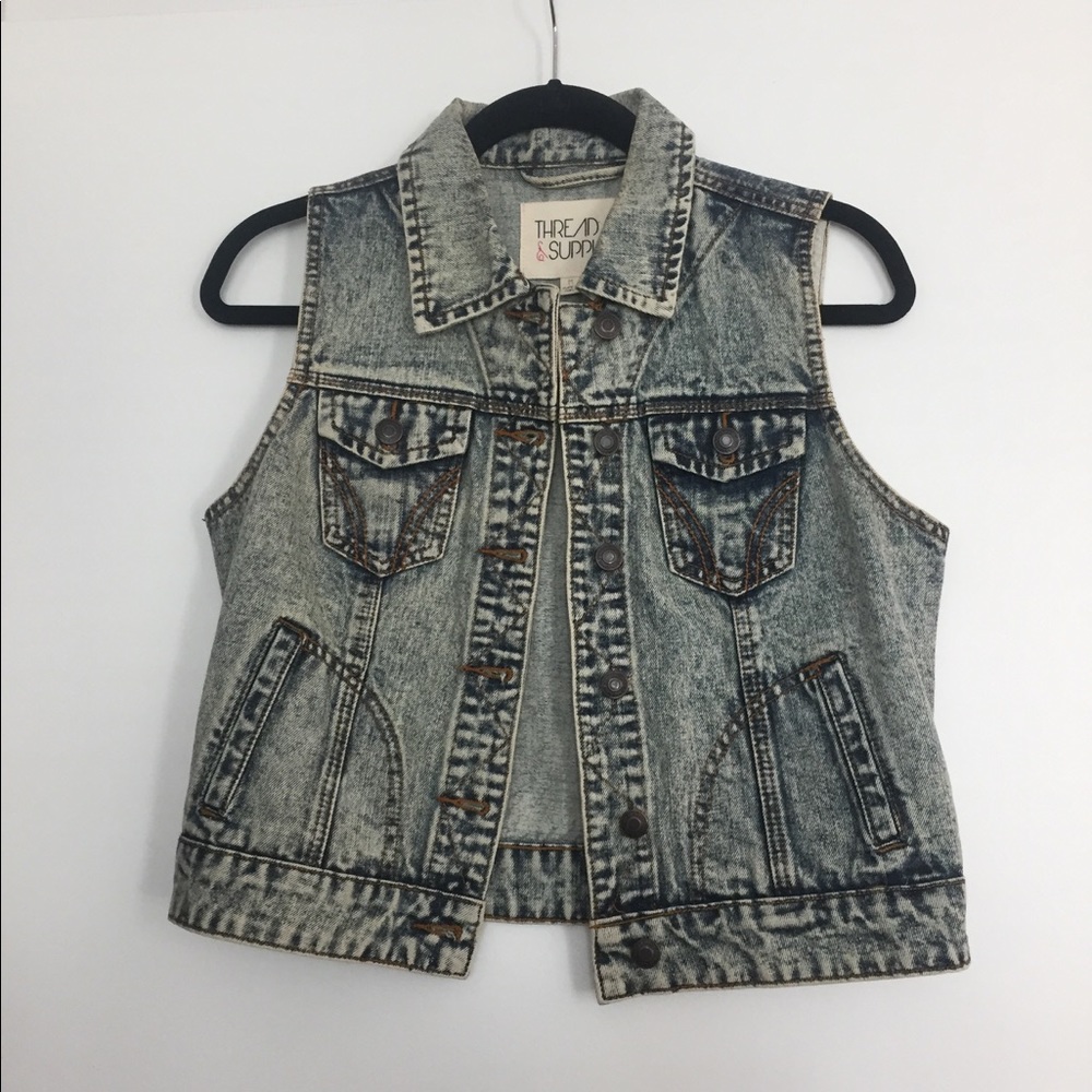 Thread and Supply Denim Vest