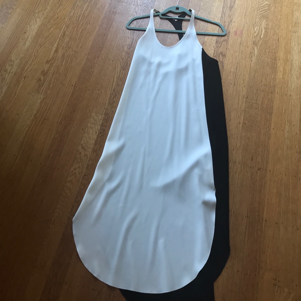 Black white dress