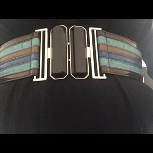 Multi colored clip on belt