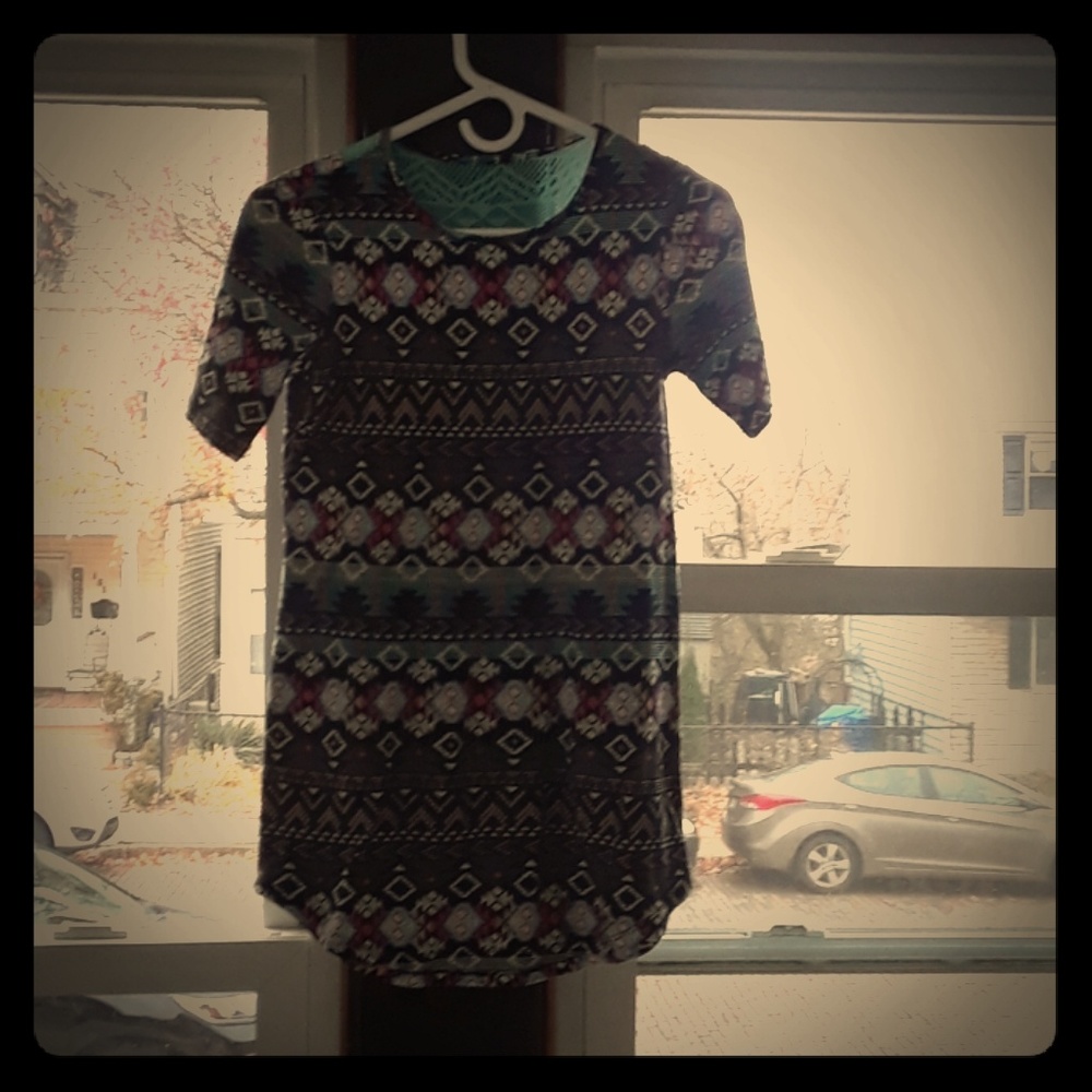 Zigzag pattern kids dress