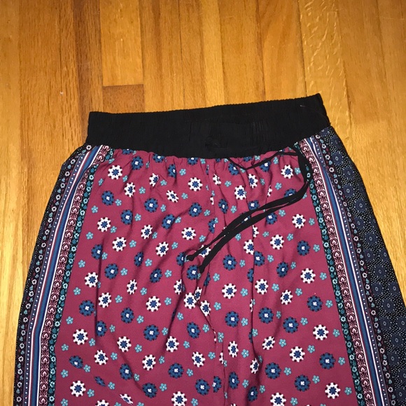 BeBop patterned palazzo pants small - Picture 2 of 4