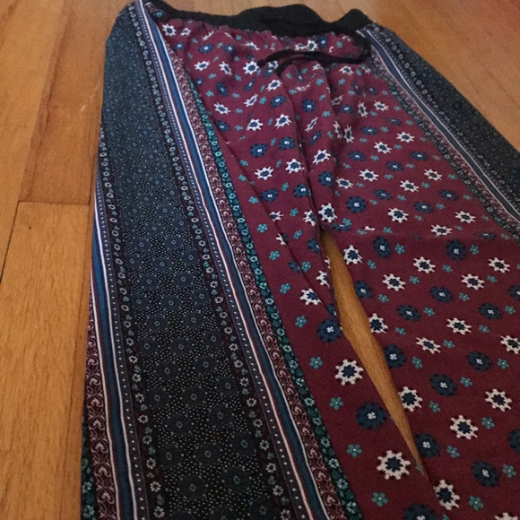 BeBop patterned palazzo pants small - Picture 3 of 4