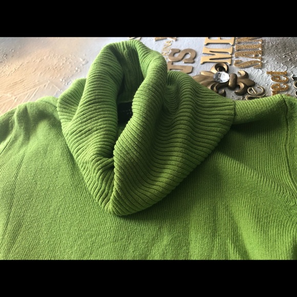 🏷Investments Petites🏷 Lime Green PM turtleneck - Picture 7 of 14