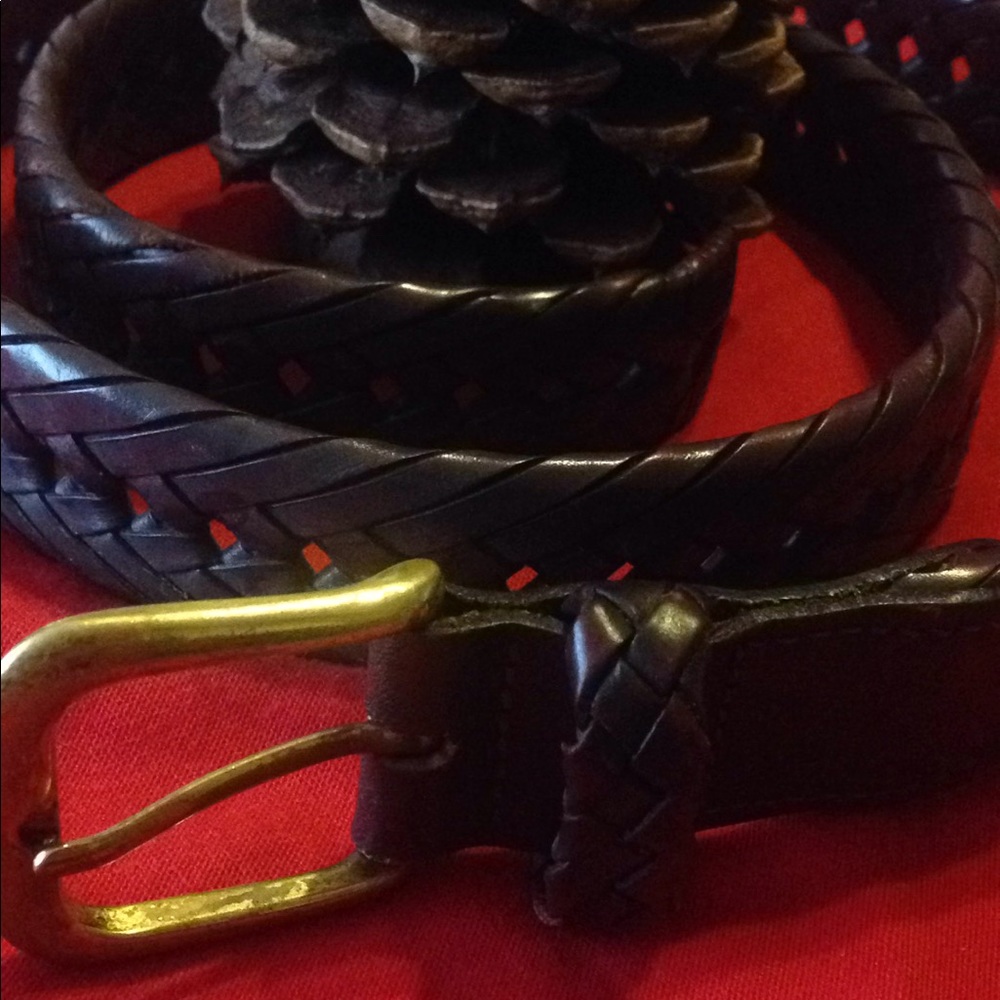 LLBean Brown Size 36 Brown Leather Belt