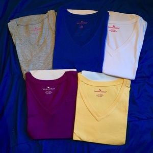 5 Woman Within New Cotten V-neck T-shirts LARGE