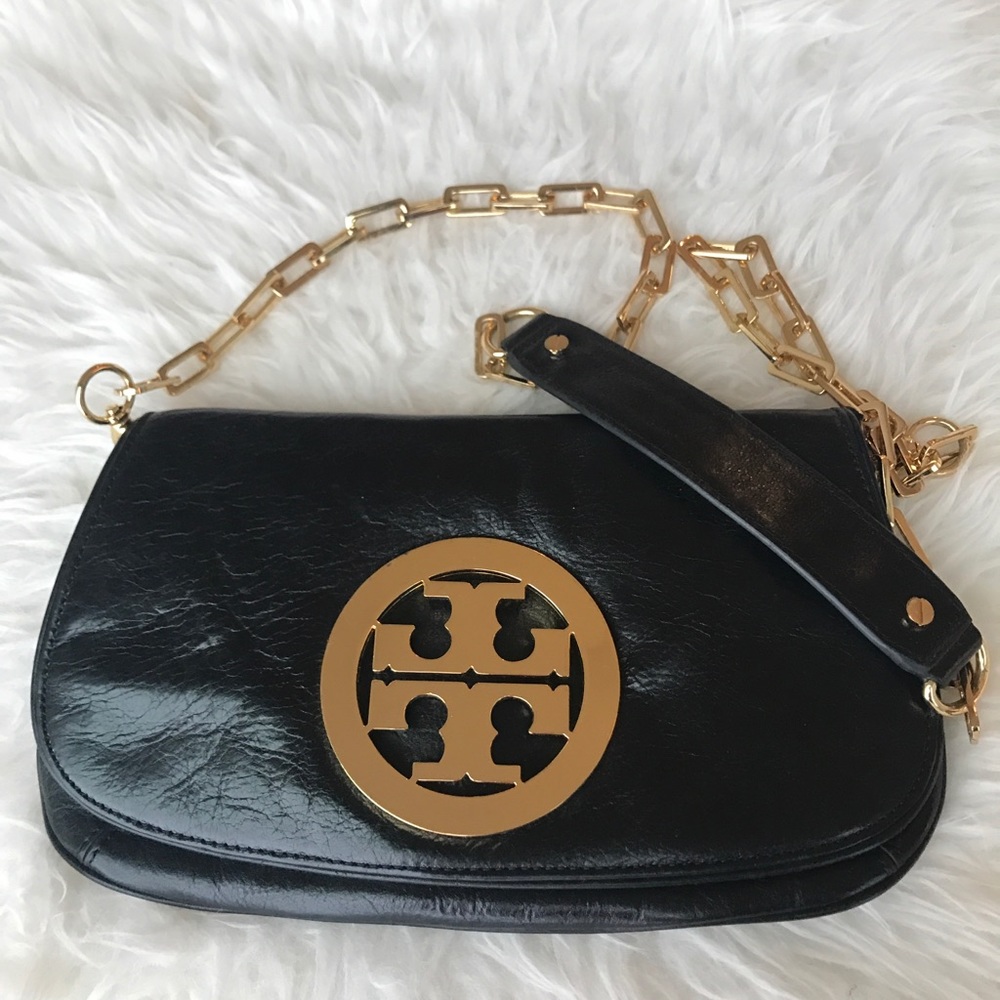 Tory Burch Black Reva Crossbody Bag - EUC
