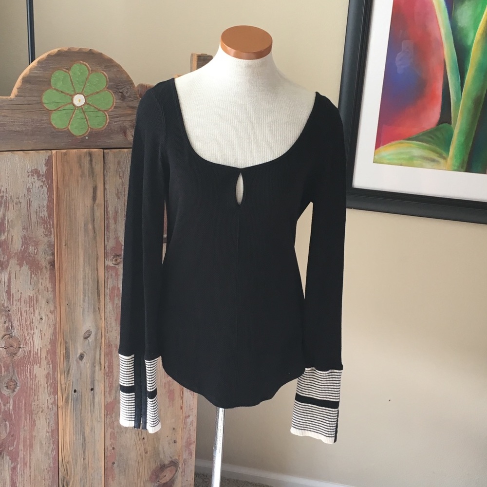 Free People We The Free cuffed Thermal Henley Sz L