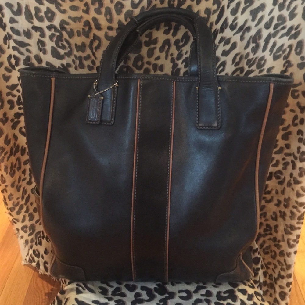 COACH leather tote