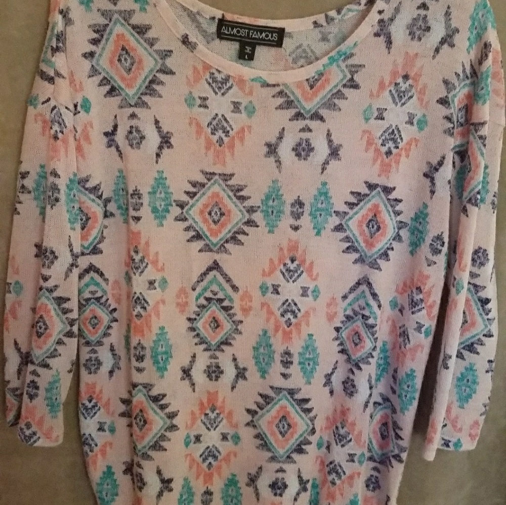 Sweater With 3/4 Sleeves