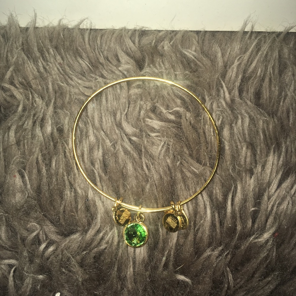 Peridot alex and ani bracelet