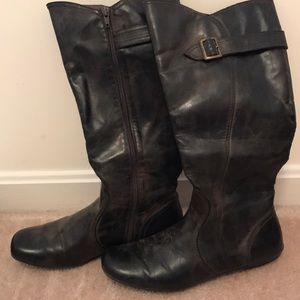 Faux Leather Boots