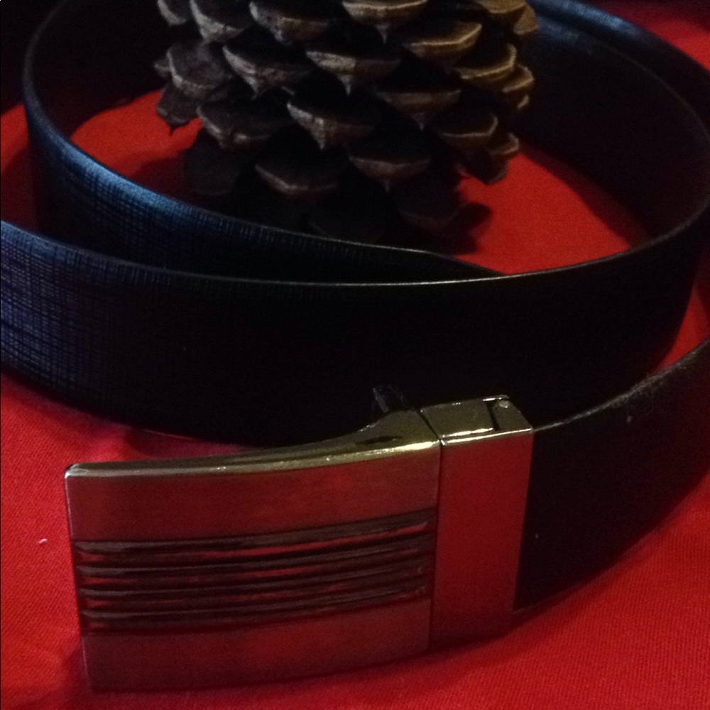 Black Belt with Silver Buckle