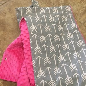 Infant car seat cover and two nursing covers