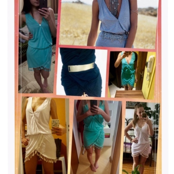 Fringe Summer Wrap Beach Dress Swim Coverup NWT - Picture 3 of 7