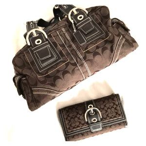COACH bah & wallet set