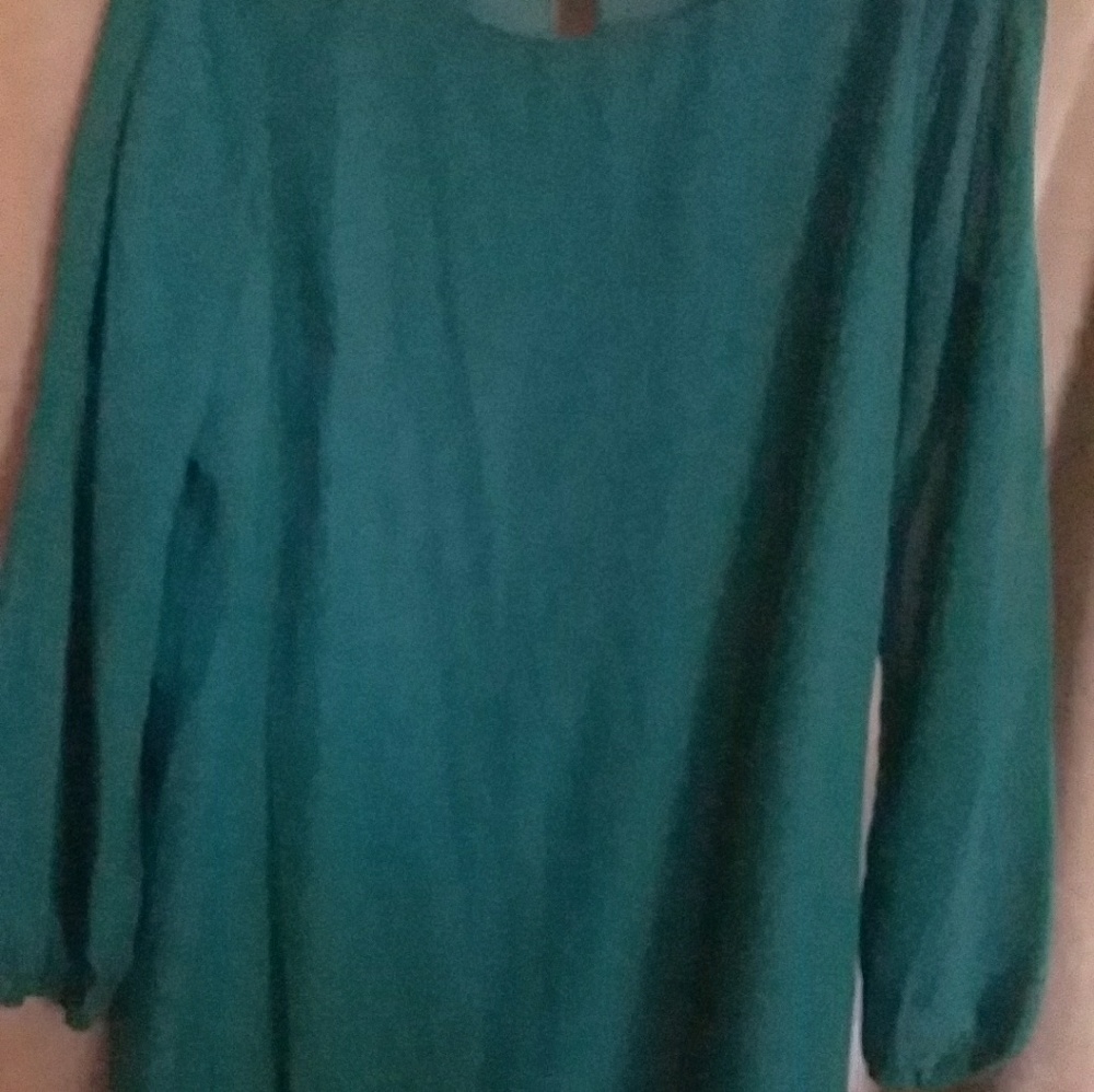 Dress With Slit Sleeves