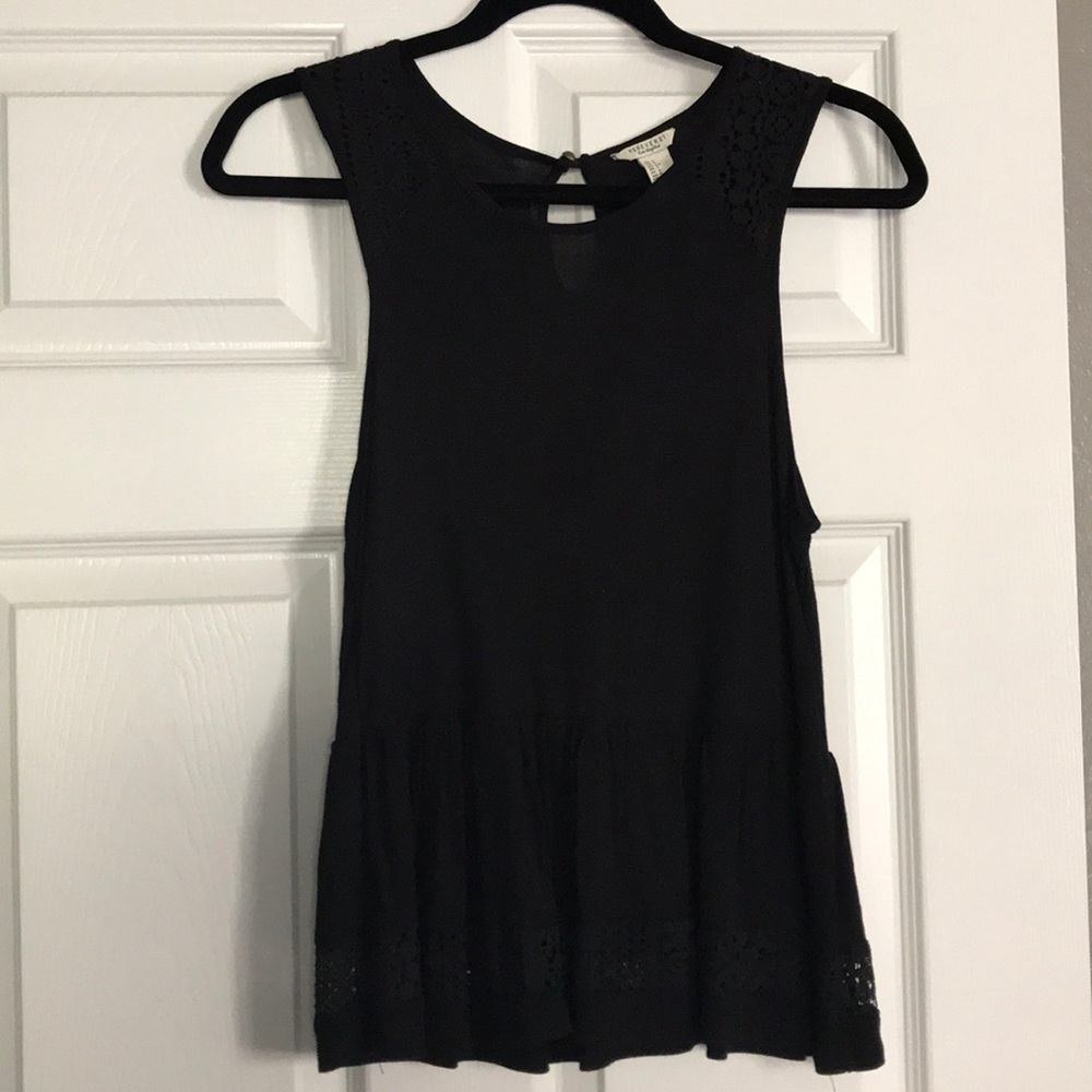 Forever 21 back cotton peplum tank