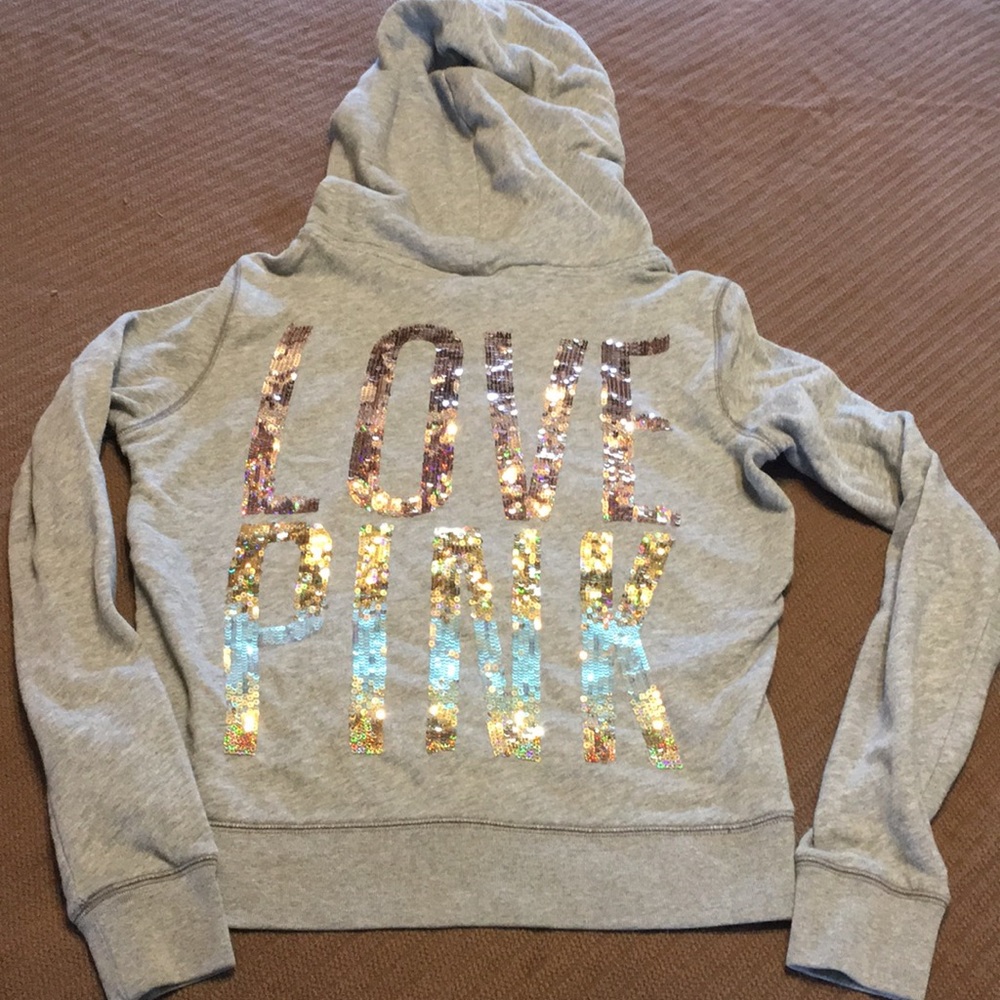 Victoria's Secret PINK bling hoodie! Size Small.