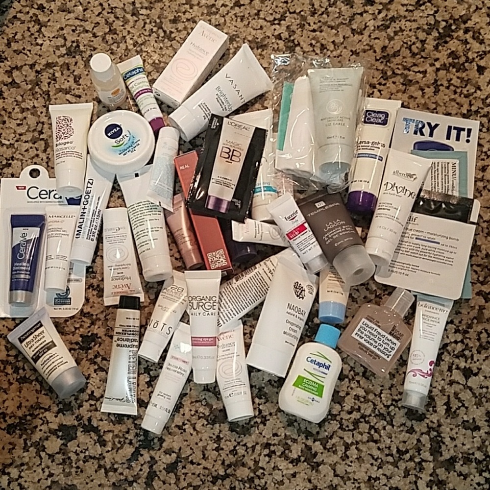 Samples of face care.