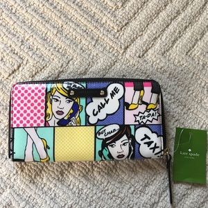 Kate Spade POP Art Large Wallet