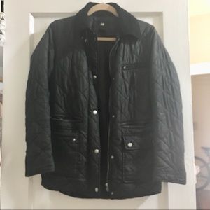 Barbour Style Quilted Ladies Jacket Dk Navy sz 2