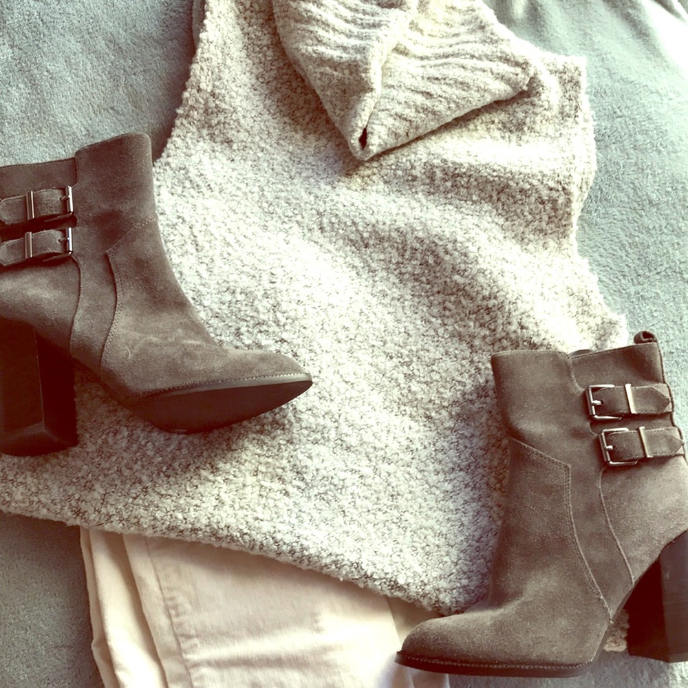 BCBG Savanna Buckle Booties