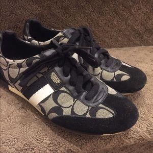 Coach black sneakers