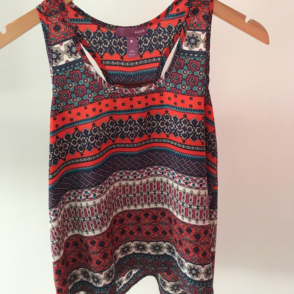 Tank top blouse - aqua