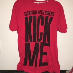 Sleeping With Sirens "Kick Me" tee shirt