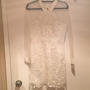 NWT Endless Rose Sheer Lace Shirt Dress [Size:L]