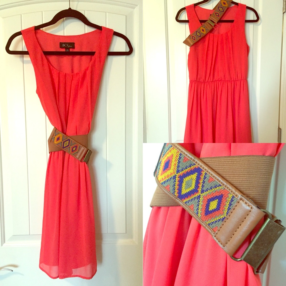 Coral Midi dress