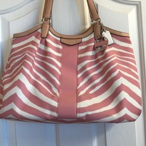 Coach purse with Zebra stripe. ❤️