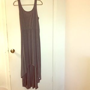 Gray high low dress