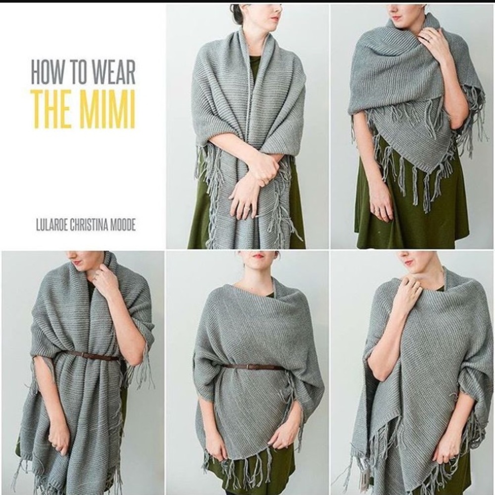 Used Lularoe "Mimi" poncho/blanket scarf $50 OBO