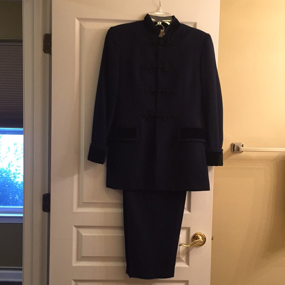 Woman’s wool pant suit
