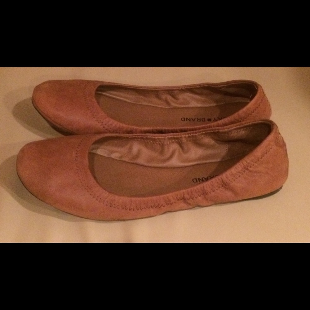 Lucky Brand Emmie Brown Leather Flats