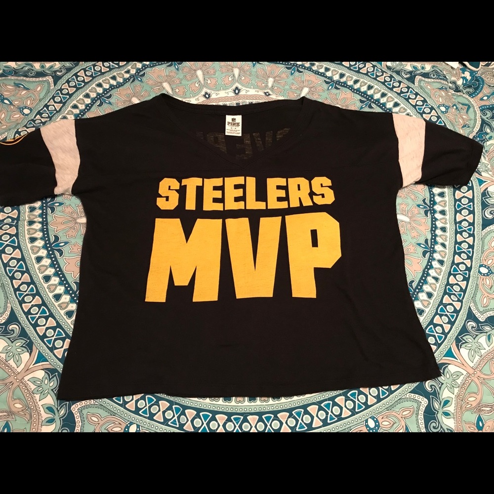 Victoria secret pink Steelers tee