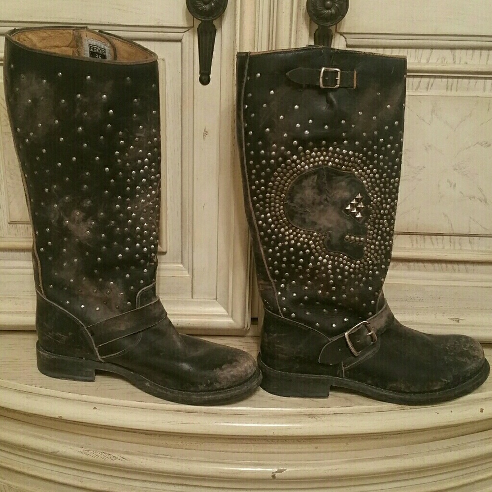 Frye Jenna Skull Boots